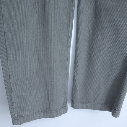 G1 Goods Straight Leg Corduroy Pants Dark Sage Green High Rise Women's 8