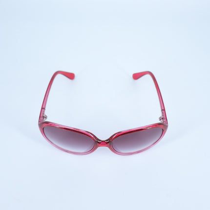 Dolce & Gabbana Oversized Round Eye Sunglasses Red Translucent Women's