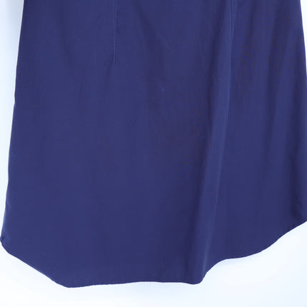 RAG & BONE Louisa Twisted Mini Dress Navy Sleeveless Cotton Poplin Women's 8