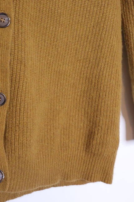 JENNI KAYNE 100% Cashmere Cocoon Cardigan Bronze Long Sleeve Women's S