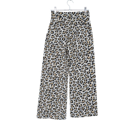 Maeve The Ettie Wide Leg Jeans Leopard Edition Crop High Rise Women's 25