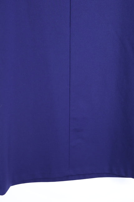 LAFAYETTE 148 Navy Blue Cape Dress Short Sleeve Round Neck Women's LP