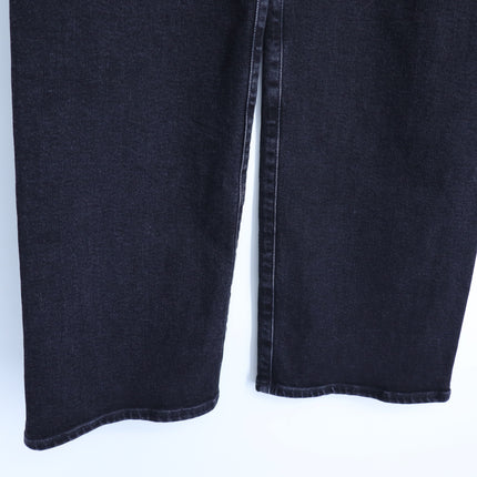 AGOLDE Harper Wide Leg Jeans Radius Black Mid Rise Zip Fly Women's 24