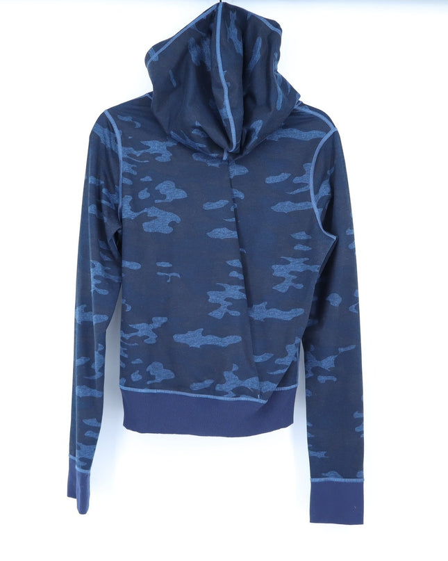 Lululemon Namaskar Hoodie Blue Heathered Lotus Camo Oil Slick Full Zip Women's 4