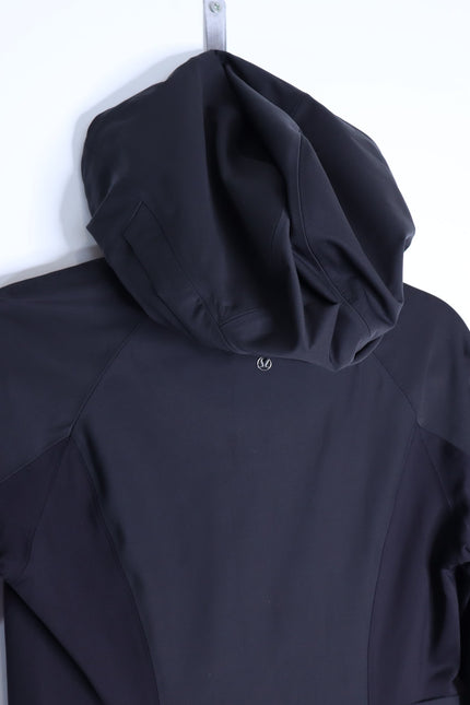 LULULEMON Hooded Sleet Sprinter Jacket Black Softshell Full Zip Women's 4