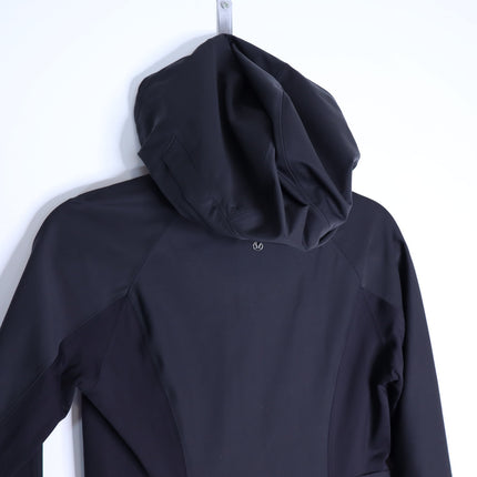 LULULEMON Hooded Sleet Sprinter Jacket Black Softshell Full Zip Women's 4
