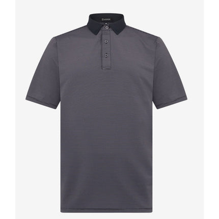 Asher Jib Stripe Golf Polo Shirt Onyx Short Sleeve Performance Active Men's XL