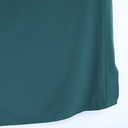 AKRIS PUNTO Green Tunic Dress MSRP$1570 Laser Cut Sleeveless Half Zip Women's 12