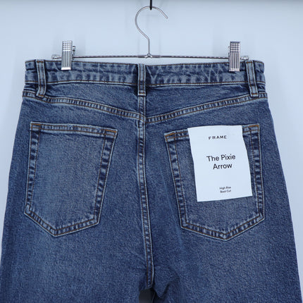 Frame Pixie Arrow Jeans Cloudlet Blue Medium Stonewash NWT Bootcut Women's 30