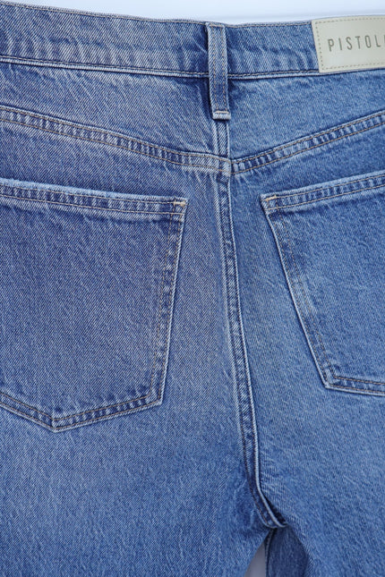 PISTOLA Bri High Rise Jeans Charleston Blue Slim Straight Zip Fly Women's 28