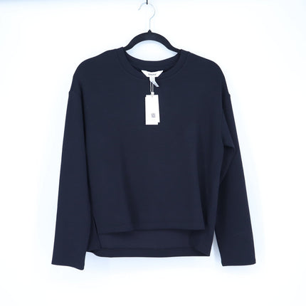 Spanx AirEssentials Crewneck Top Very Black NWT Modal Knit Long Sleeve Women's S
