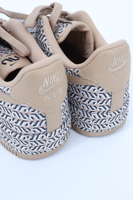 NIKE Air Force 1 LX United in Victory Hemp Sneakers Black Summit White Women's 6