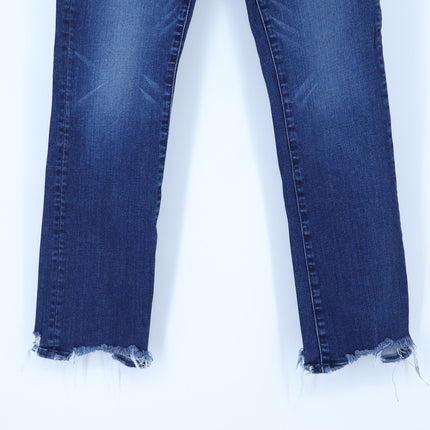 Mother Blue Rascal Ankle Chew Jeans Blue Tongue And Chic Mid Rise Women's 24