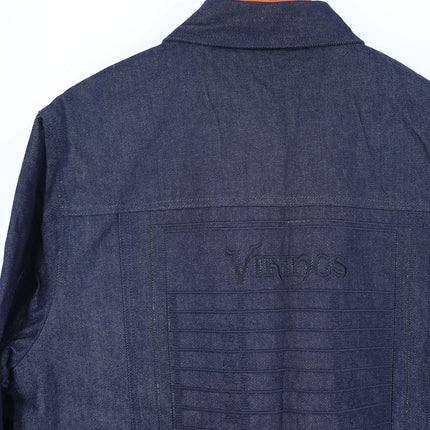 The Wild Collective Minnesota Vikings Embroidered Jacket Navy Blue NWT Men's M