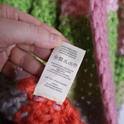 FRNCH Lobelia Cardigan NWT Pink Watermelon Oversized Chunky Knit Women's S/M