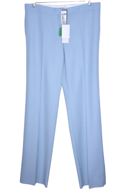 STELLA MCCARTNEY Wool Straight Leg Pants Mineral Blue Women's 50/14