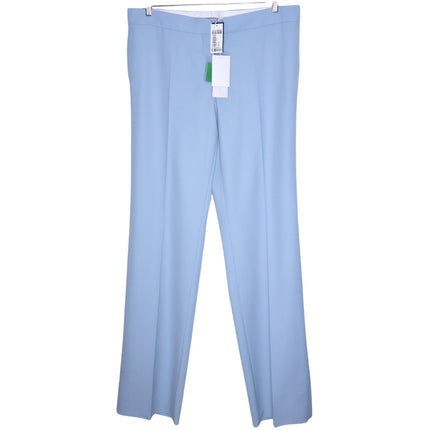 STELLA MCCARTNEY Wool Straight Leg Pants NWT Mineral Blue Women's 50/14