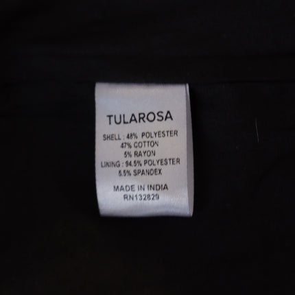Tularosa Santa Fe Fringe Jacket Blue Ikat Print Open Long Sleeve Women's XS