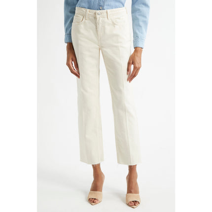 L'AGENCE Milana Stovepipe Straight Jeans NWT French Vanilla Low Rise Women's 28