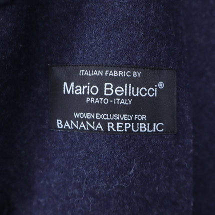 Banana Republic Mario Bellucci Wool Blend Top Coat Navy Blue Coat Men's S