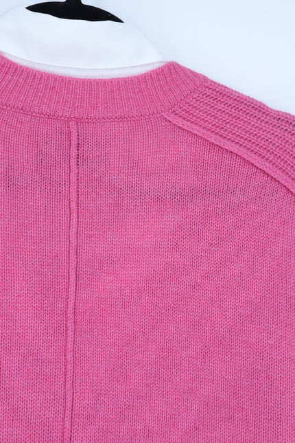 BROCHU WALKER Looker Layered V-Neck Sweater Pink Cashmere Pullover Women's S