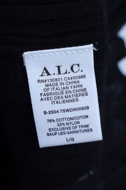 A.L.C. Lex Strap Mini Dress Black NWT Layered Ruffle Skirt Women's L