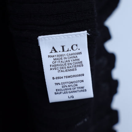 A.L.C. Lex Strap Mini Dress Black NWT Layered Ruffle Skirt Women's L