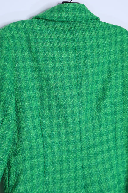 POMANDER PLACE NWT Tweed Stacie Dress Emerald Green Long Sleeve Women's M