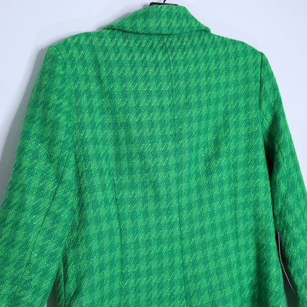 POMANDER PLACE Tweed Stacie Dress NWT Emerald Green Long Sleeve Women's M