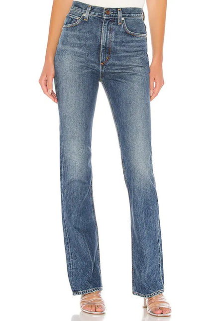 AGOLDE Vintage High Rise Jeans Blue Mid Wash Flare Absolute Zip Fly Women's 29