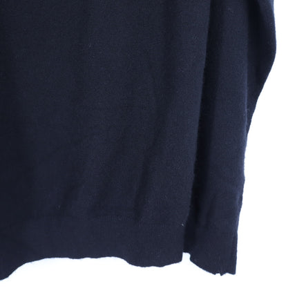 Vince Asymmetrical Pullover Sweater 100% Cashmere Black Cold Shoulder Women's S
