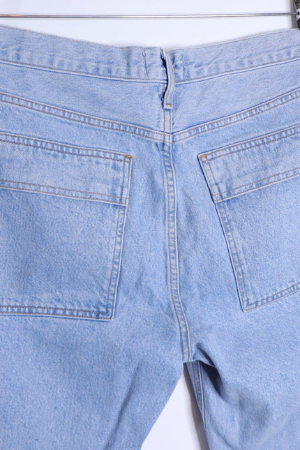 AGOLDE Cooper Cargo Jeans Rank Blue Light Wash Zip Fly Women's 30