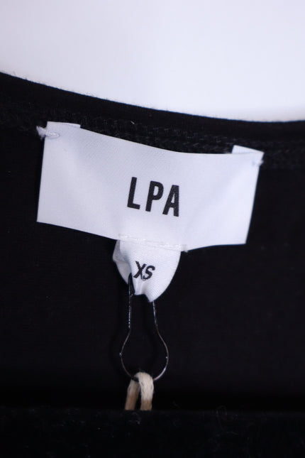 LPA NWT Sweetheart Bodysuit Black Long Sleeve Thong Cut Women's XS