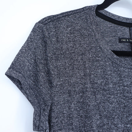 Rag & Bone Jean Tee Heathered Charcoal Gray Short Sleeve Crew Neck Women's S