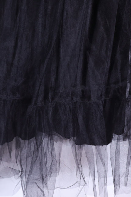 BY ANTHROPOLOGIE NWT Faux Leather Dress Black Tulle Sleeveless Women's 2