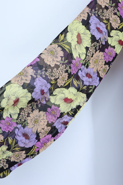MAEVE Gardenia Wrap Dress Multicolored Floral NWT Long Sleeve Women's 8