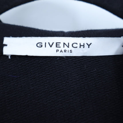 Givenchy Fun Washed Hoodie Black Distressed French Terry Slim Sweatshirt Men's S