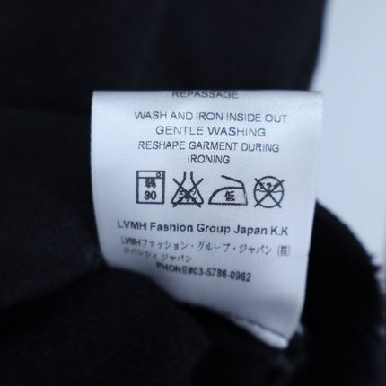 Givenchy Fun Washed Hoodie Black Distressed French Terry Slim Sweatshirt Men's S