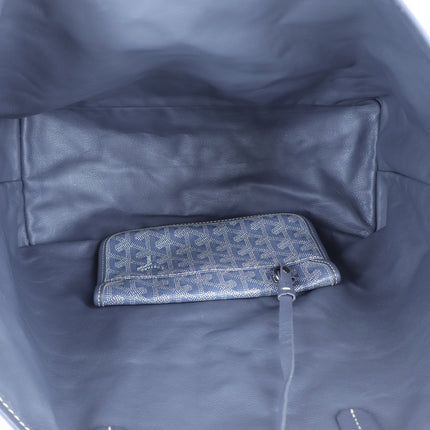 GOYARD Anjoy Reversible PM Tote Bag Gray Coated Canvas with Removable Pouch