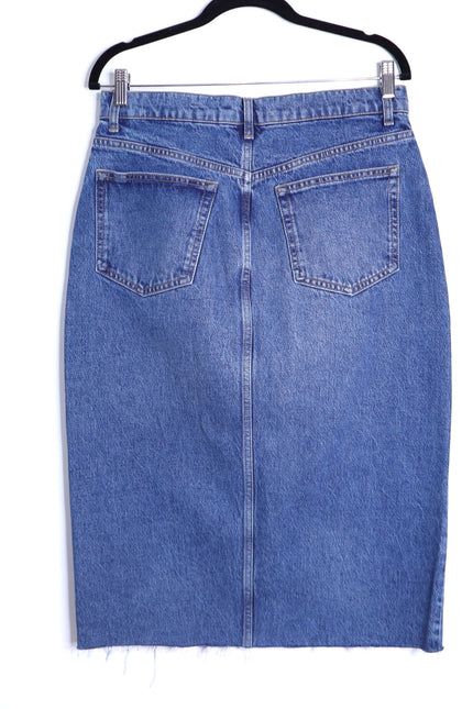 REFORMATION JEANS Jagger Denim Midi Skirt Hemlock Classic Blue Women's 30