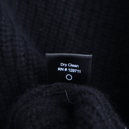 JENNI KAYNE 100% Cashmere Cocoon Cardigan Black Long Sleeve Women's M