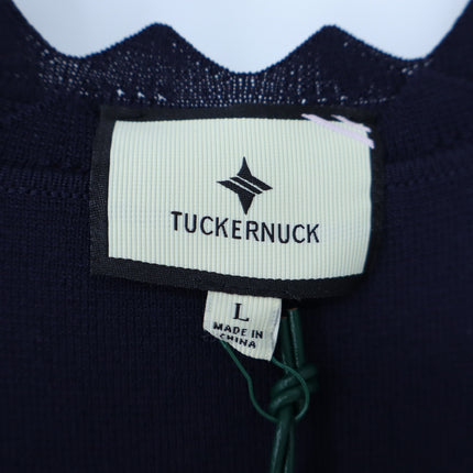 Tuckernuck Ric Rac Compression Tank Navy NWT Scalloped Knit Tank Top Women's L