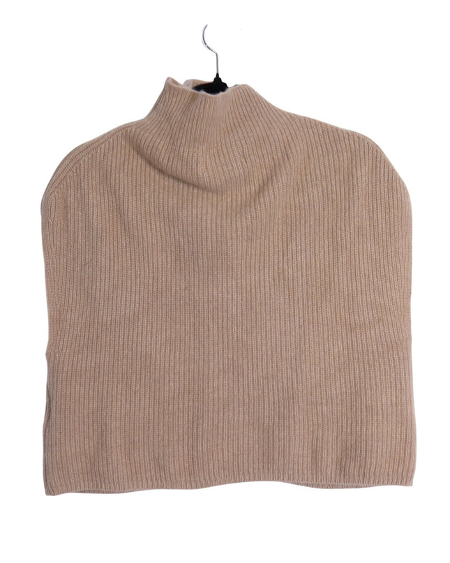 BY ANTHROPOLOGIE Oversized Ribbed 100% Cashmere Sweater Vest Neutral Women's XS