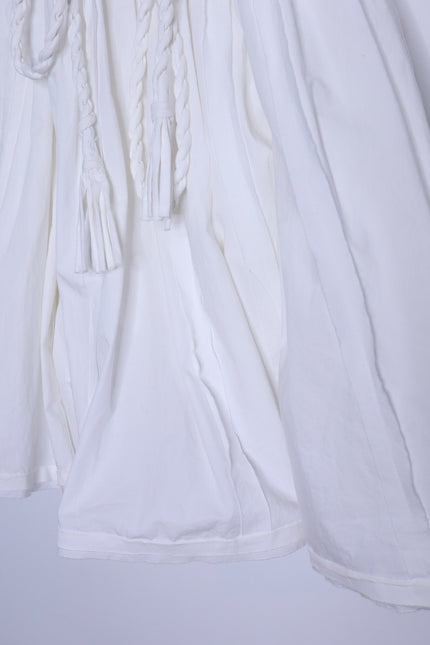 ULLA JOHNSON NWT Jessa Mini Dress Pristine White Pleated Cotton Poplin Women's 2