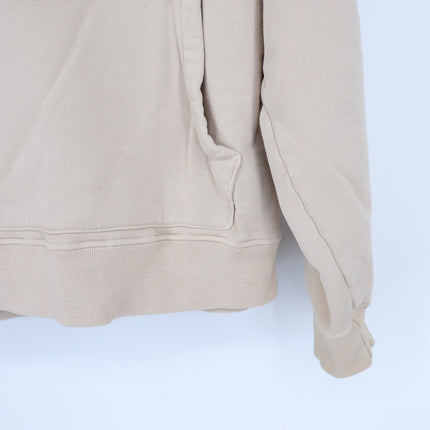 MADHAPPY Beige Classic Hoodie Fleece Sweatshirt Midweight Hoodie Women's L