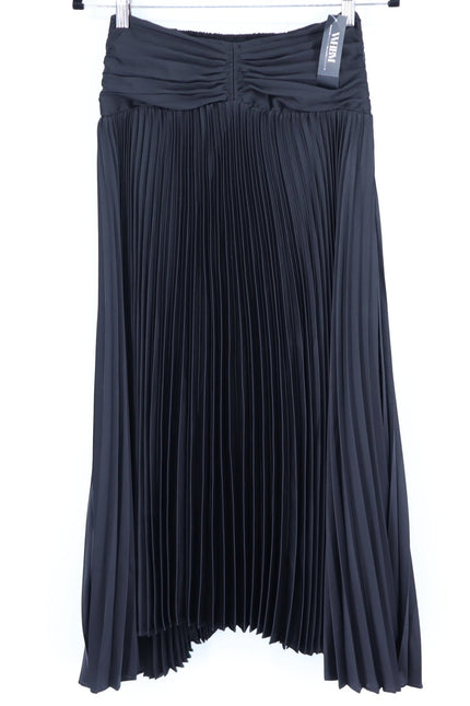 WHITE HOUSE BLACK MARKET NWT Black Pleated Strapless Dress Women's 00