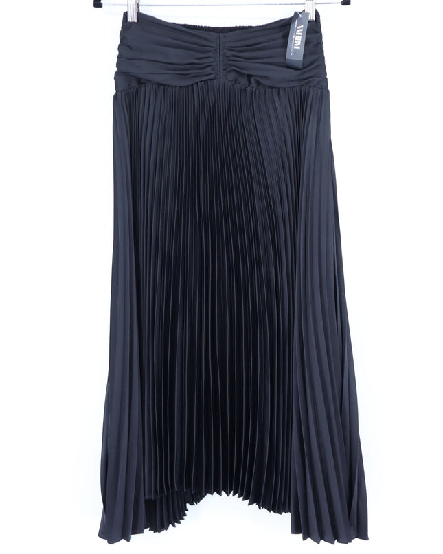 WHITE HOUSE BLACK MARKET NWT Black Pleated Strapless Dress Women's 00