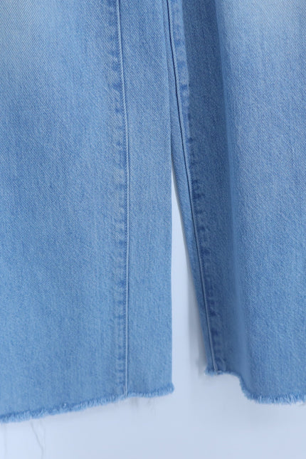 MOTHER The Rambler Jean I'm With The Band Blue Zip Ankle Fray Women's 25