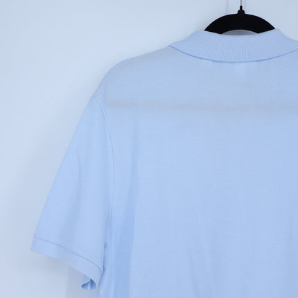Lacoste Slim Fit Polo Shirt Rill Blue NWT Cotton Pique Short Sleeve Men's L