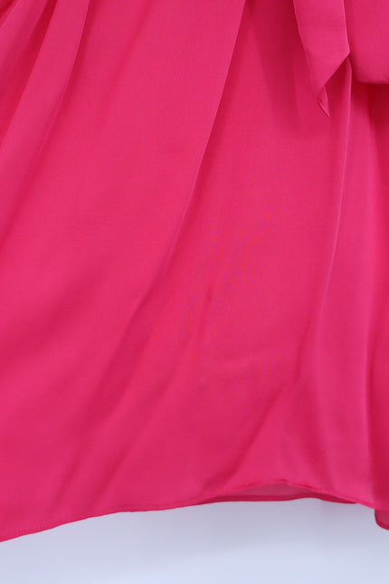 ZIMMERMANN Pink Silk Halter Blouse Tie-Neck Fuchsia Sleeveless Women's 1/US 2